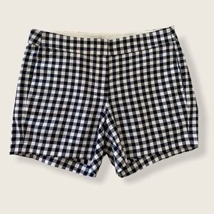 J.CREW BLACK WHITE SHORTS SIZE 6